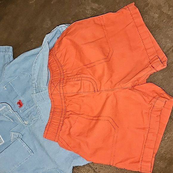 Boys Carter's Button Down Short Set - 18mos - Picture 4 of 7